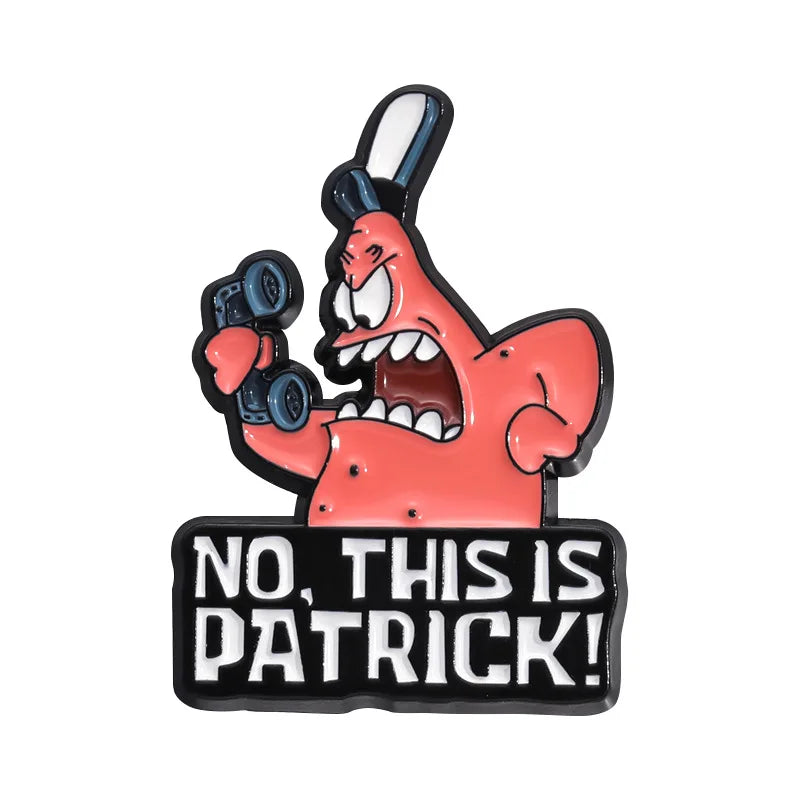 Patrick Star with Quotes Enamel Pins - 4 Available at 2Fast2See.co