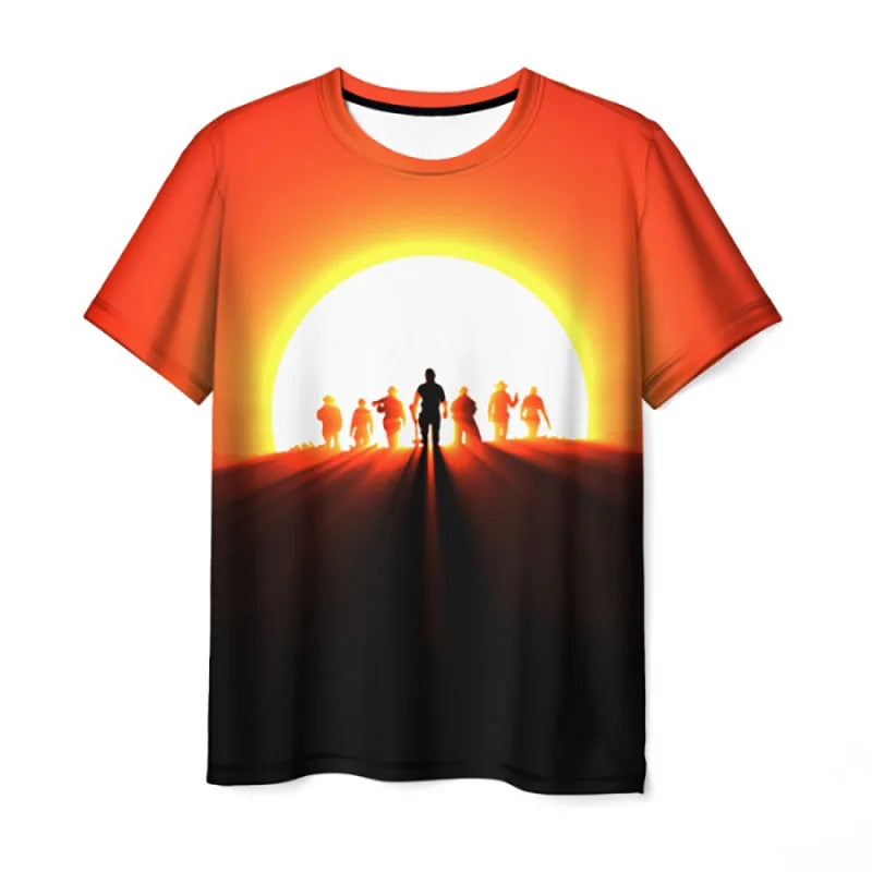 Red Dead Redemption 2 Casual Soft Themed Tshirts - Option 6 / 5XL Available at 2Fast2See.co