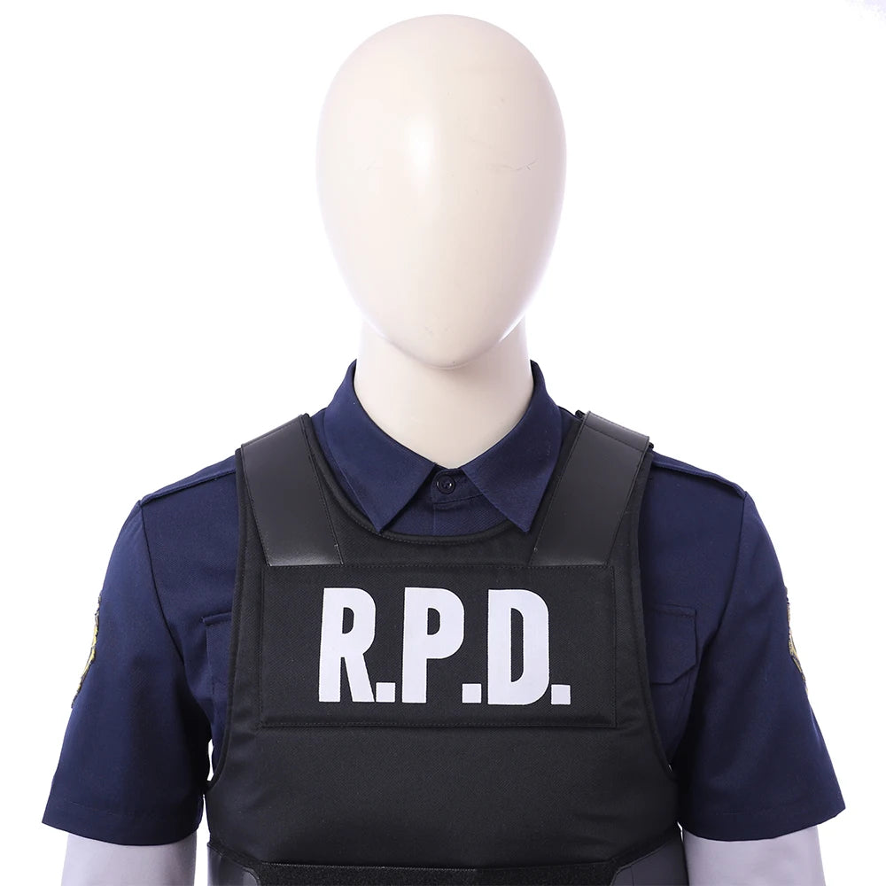 Resident Evil 2 Remake Leon Scott Kennedy Cosplay Vest Costume