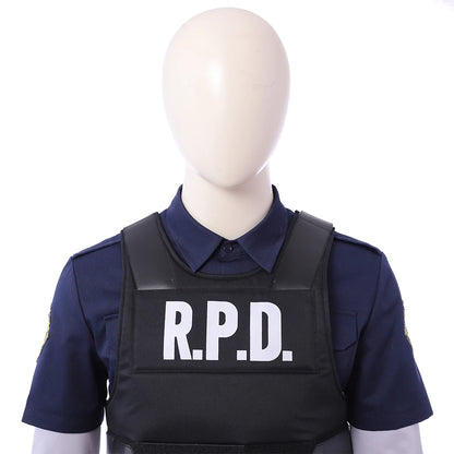 Resident Evil 2 Remake Leon Scott Kennedy Cosplay Vest Costume