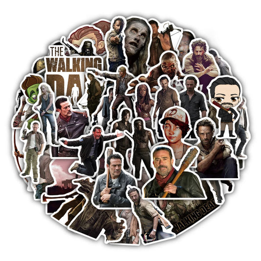 The Walking Dead Premium Vinyl Stickers - x10 Stickers Available at 2Fast2See.co