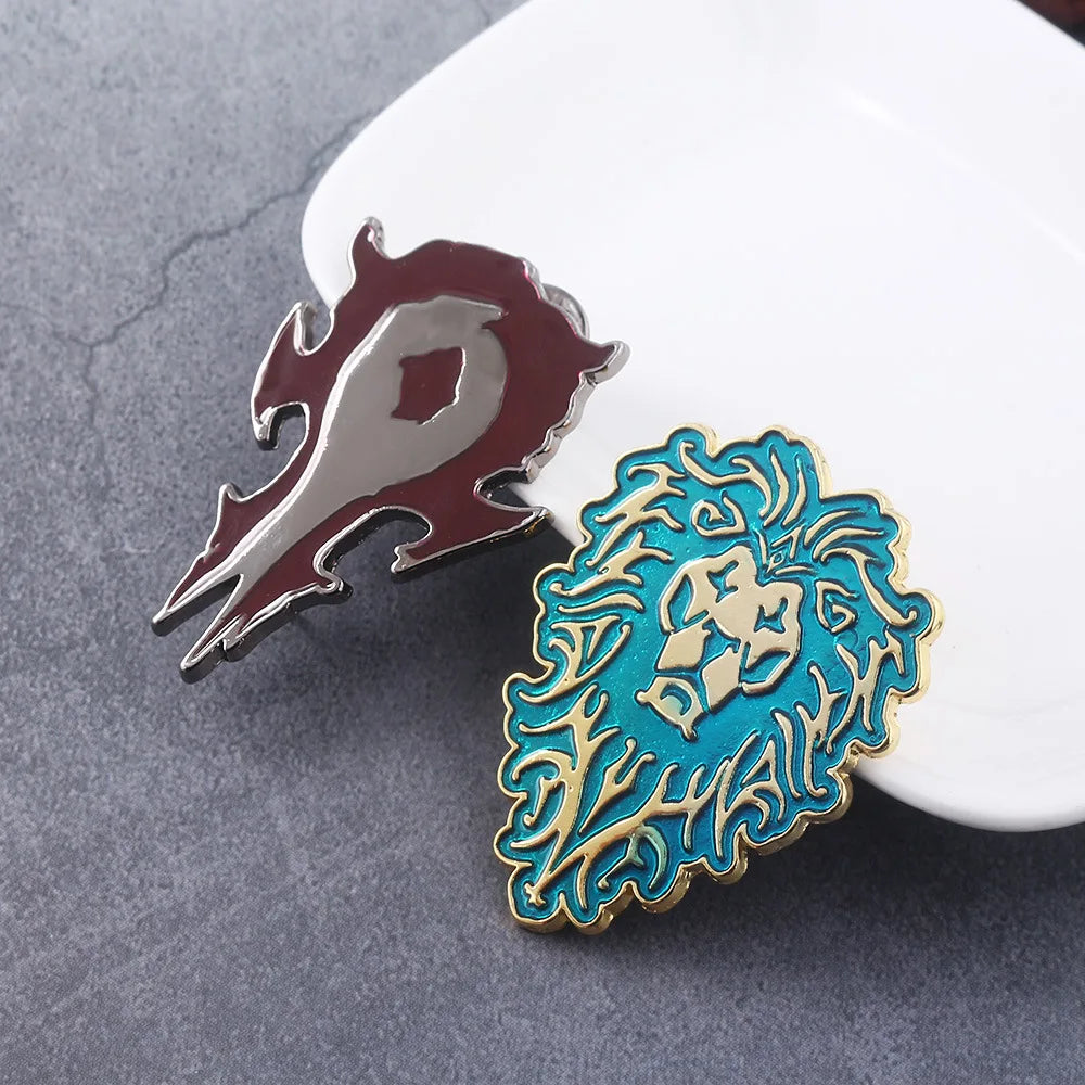 World of Warcraft Game Tribal Logo Pins