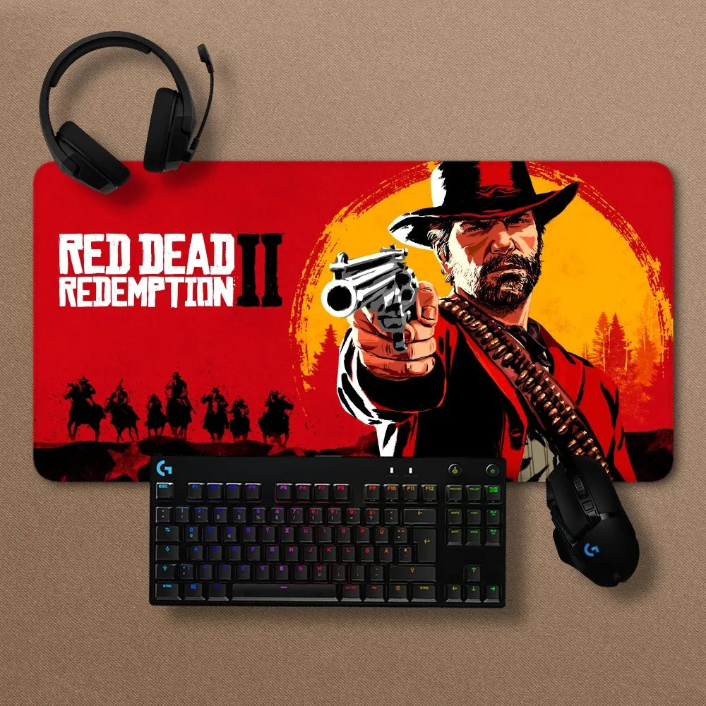 Red Dead Redemption 2 Premium Handmade Mousepads - Option 5 / 300x700x2mm Available at 2Fast2See.co