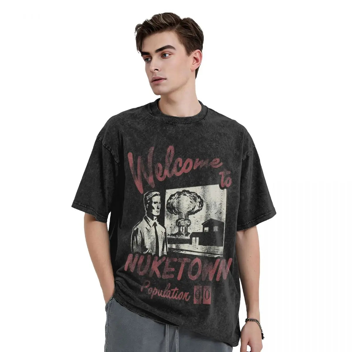 Call Of Duty Welcome To Nuketown Gaming Aesthetic Tshirt Cotton Short Sleeve