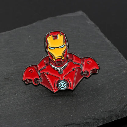 Marvel Avengers Iron Man & Batman Enamel Pins - Iron Man Available at 2Fast2See.co