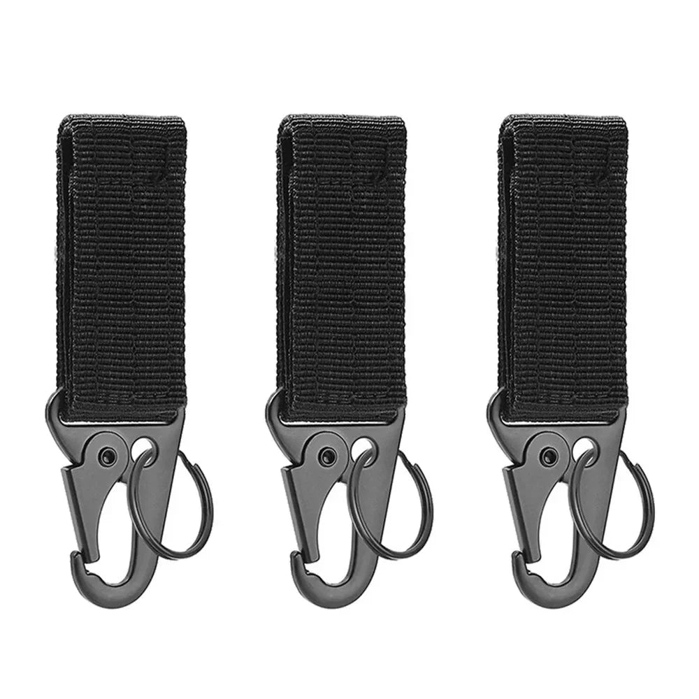 Tactical Outdoor Carabiner with Keychain - Black Available at 2Fast2See.co