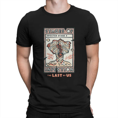The Last of Us Stages of Infection Clicker TShirt - Black / 3XL Available at 2Fast2See.co