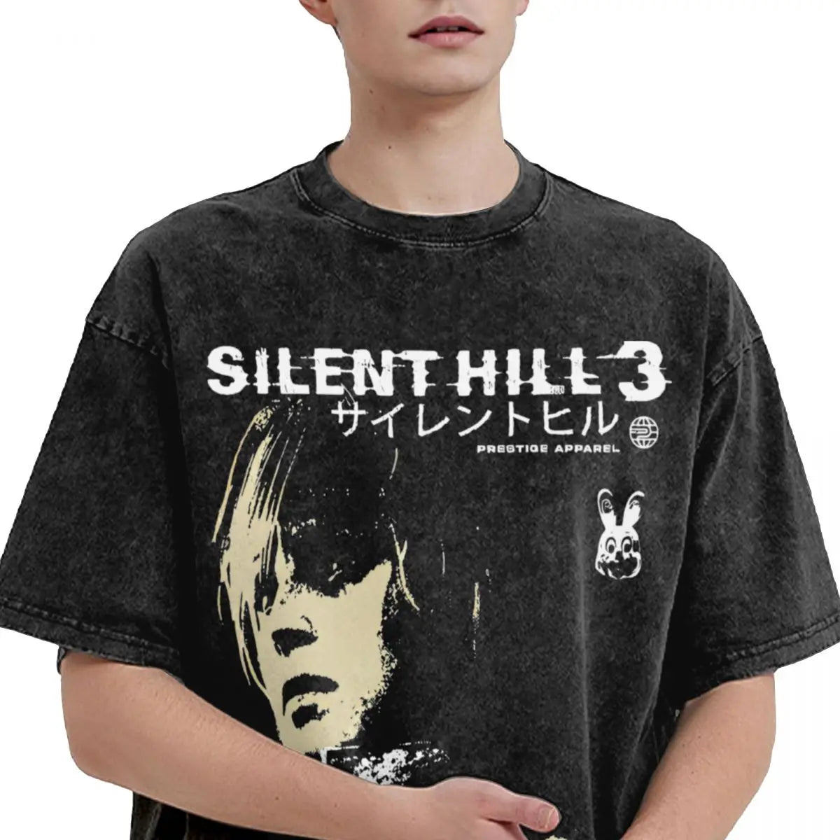 Silent Hill 3 Washed Cotton Tshirt Classic Video Game Casual