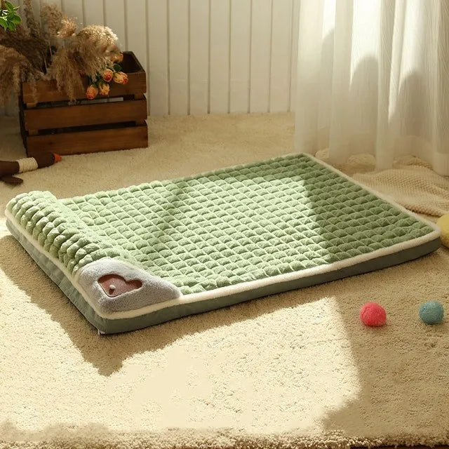 Retro Soft & Cozy Dog Bed - Protection and Comfort - Retro Green / M Available at 2Fast2See.co