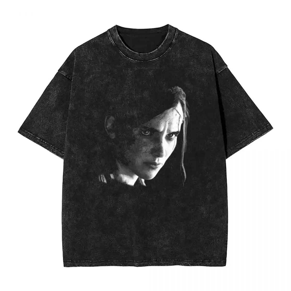 The Last of Us Ellie Oversized Vintage TShirt - S Available at 2Fast2See.co