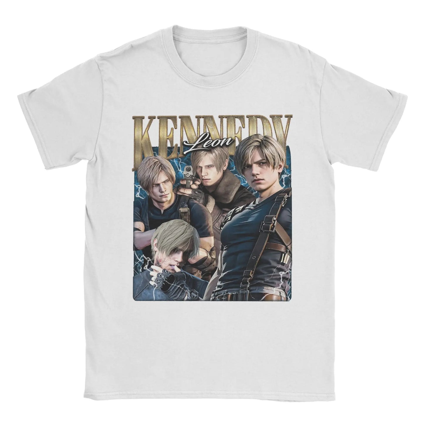 Leon S. Kennedy Resident Evil Tshirt Cotton Short Sleeve Top