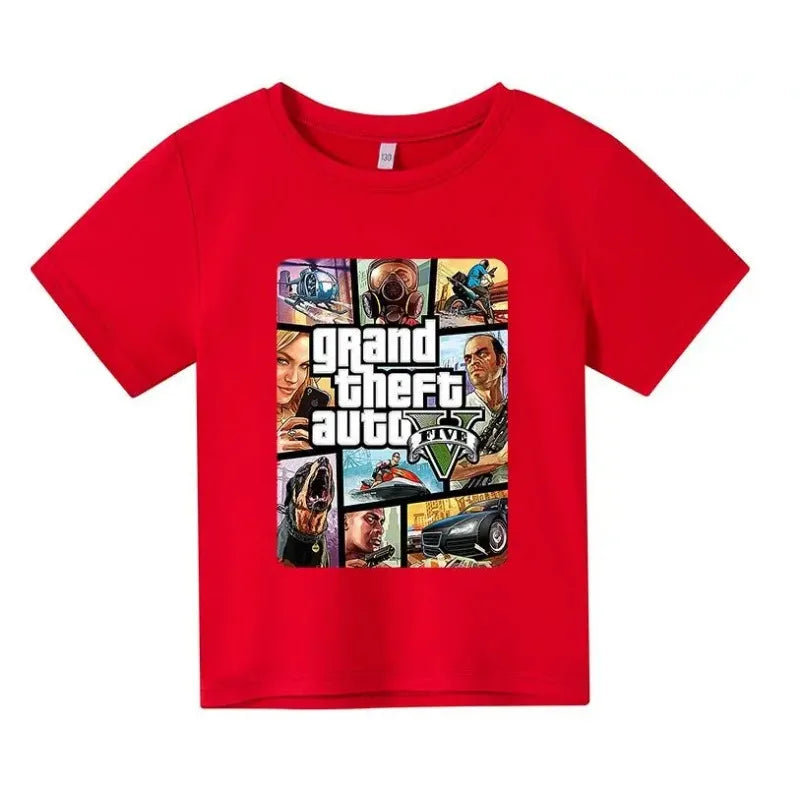 Grand Theft Auto GTA 5 Inspired Kids Tshirt