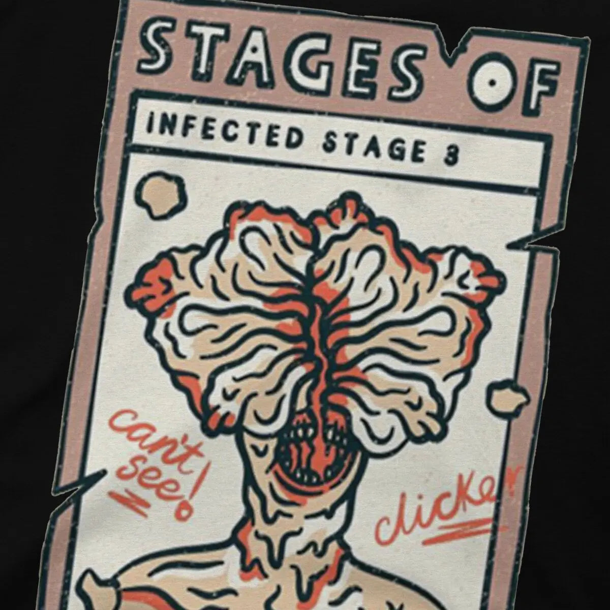 The Last of Us Stages of Infection Clicker TShirt - Available at 2Fast2See.co
