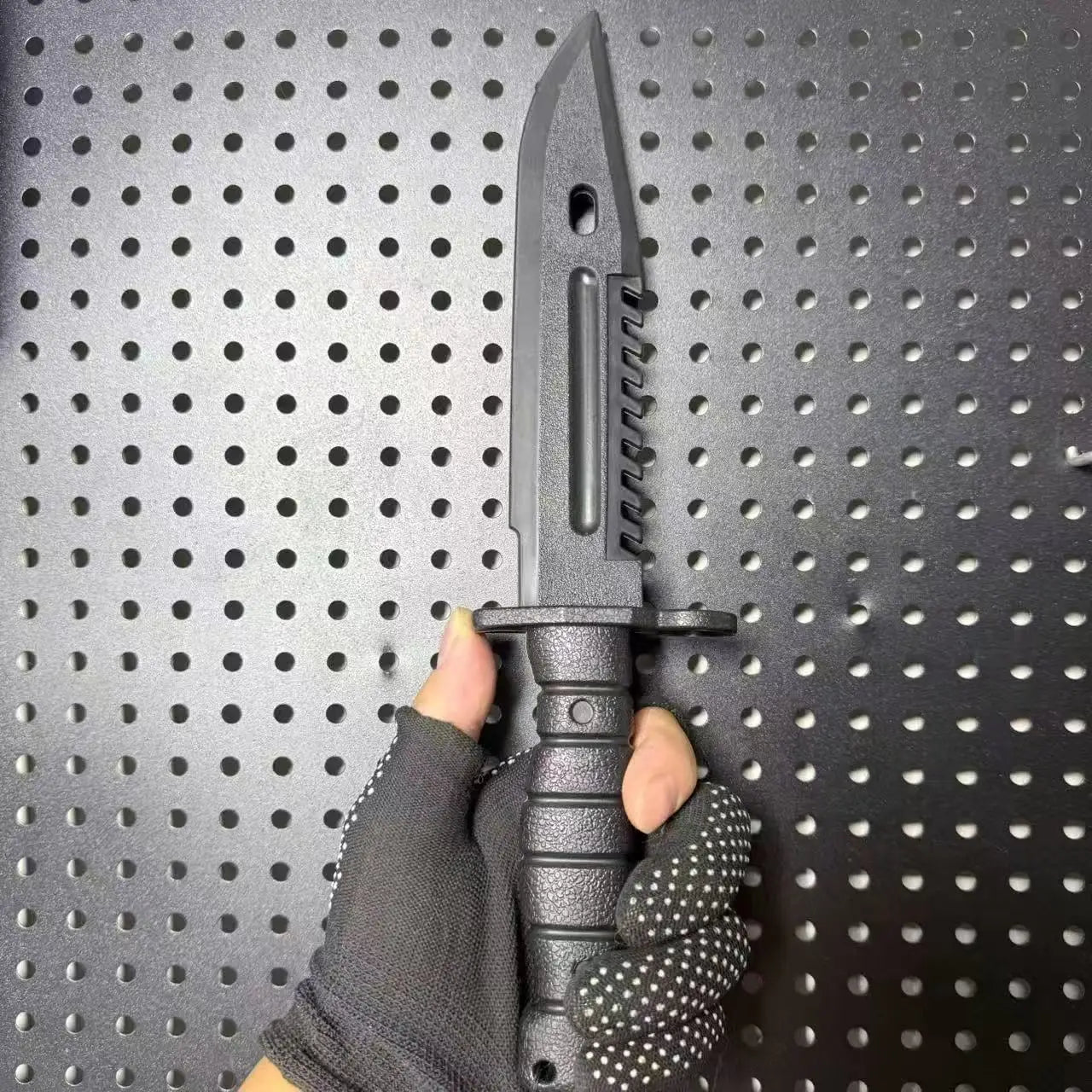 Resident Evil 4 Leon's Melee Knife Weapon 30cm Black M9 Military Knife Prop