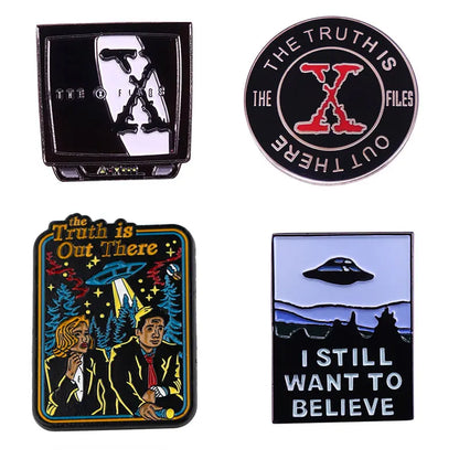 X Files Enamel Pins