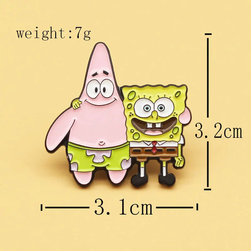 SpongeBob & Patrick Enamel Pin - Available at 2Fast2See.co