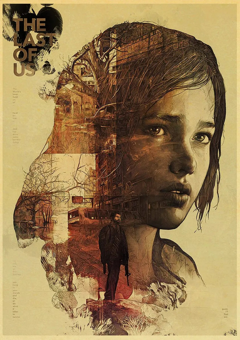 The Last of Us Ellie Part II Retro Poster - E / 20X30cm Available at 2Fast2See.co