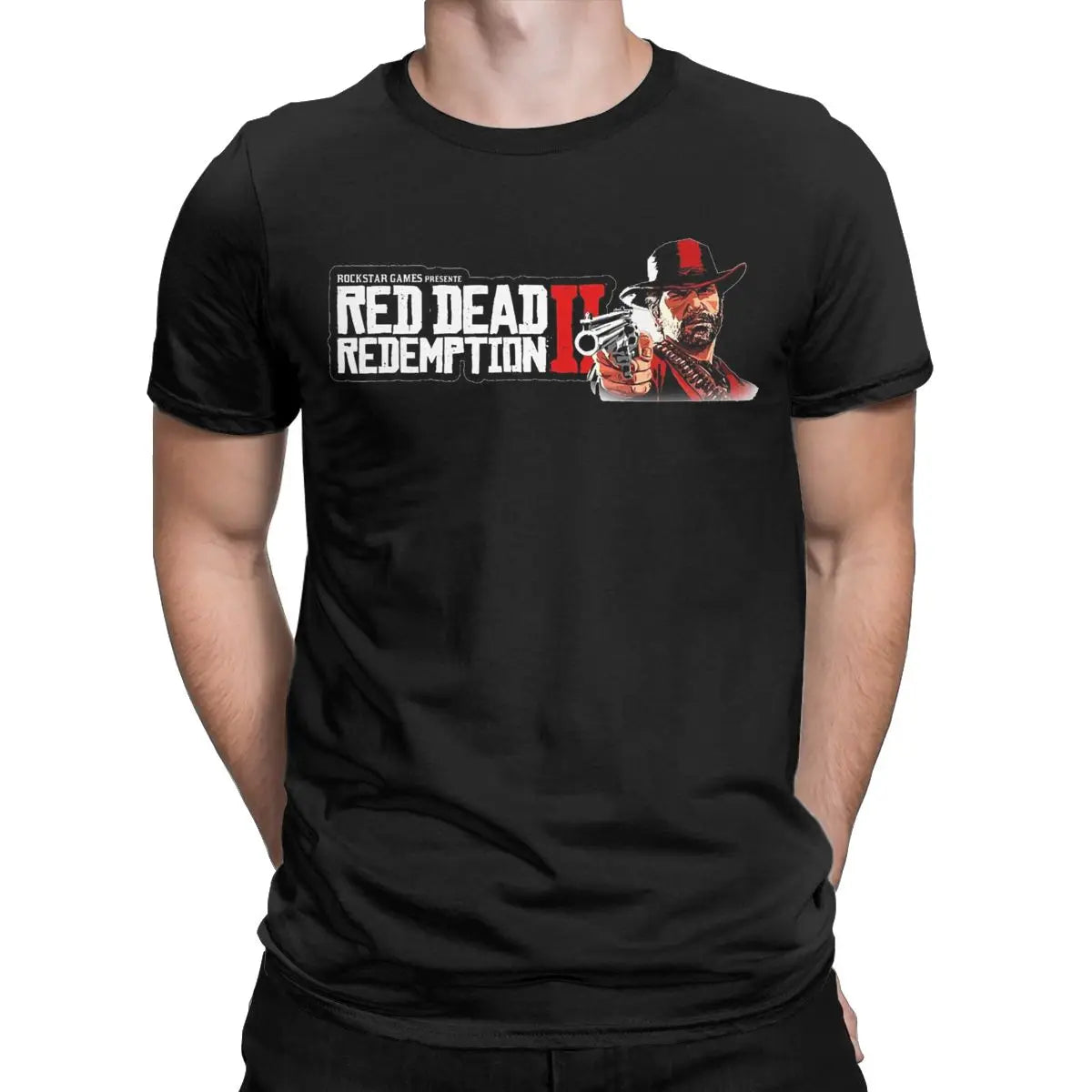 Vintage Red Dead Redemptions 2 Action Game Tshirt 100% Cotton