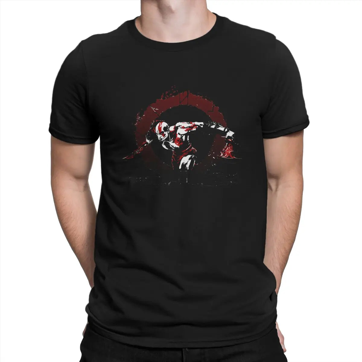 God Of War Kratos TShirt - Black / S Available at 2Fast2See.co