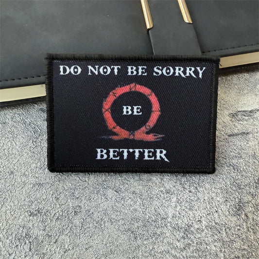 God of War Be Better Military Armband Printed Patch Outdoor BackpackAccessories - Default Title Available at 2Fast2See.co