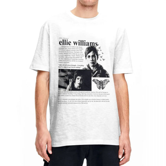 The Last Of Us Ellie Williams Tshirt 100% Cotton Vintage - Available at 2Fast2See.co