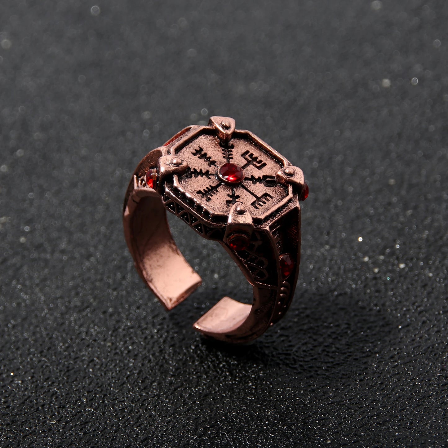 God of War Kratos Cosplay Ring Stone Mason Viking Compass Ring - Available at 2Fast2See.co