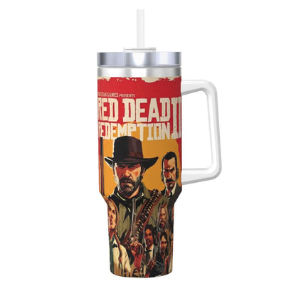 Red Dead Redemption 2 Portable Stainless Steel Thermal Drink Cups