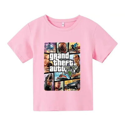 Grand Theft Auto GTA 5 Inspired Kids Tshirt