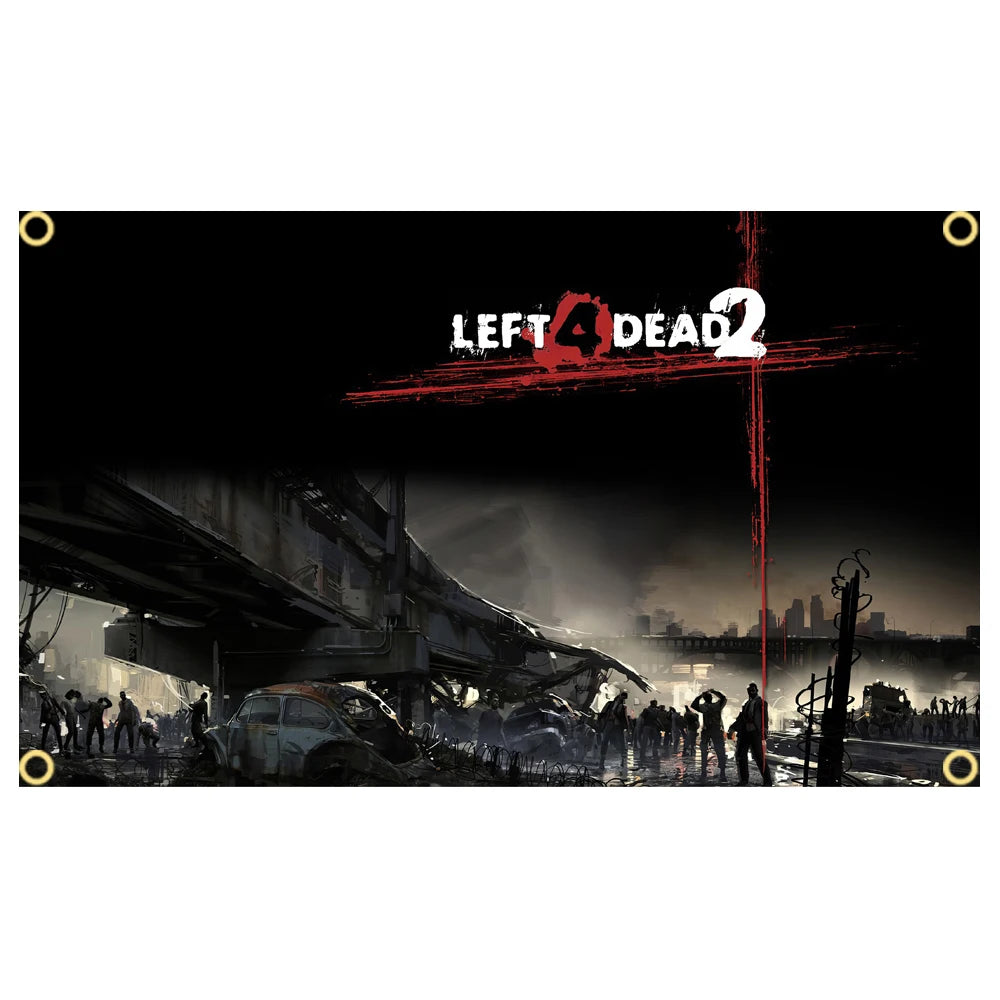 Left 4 Dead 2 Fabric Banners - 2 / 90 x 150cm Available at 2Fast2See.co