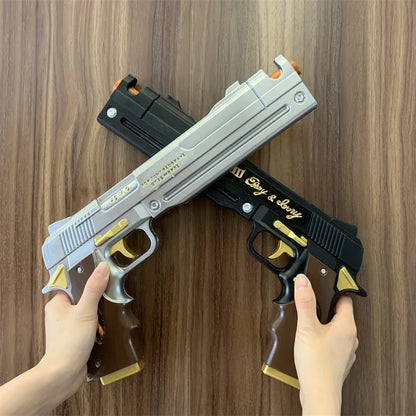 DMC Dante Gun Ebony Ivory White and Black Revolver Weapons 1:1 Cosplay Model - Black Available at 2Fast2See.co