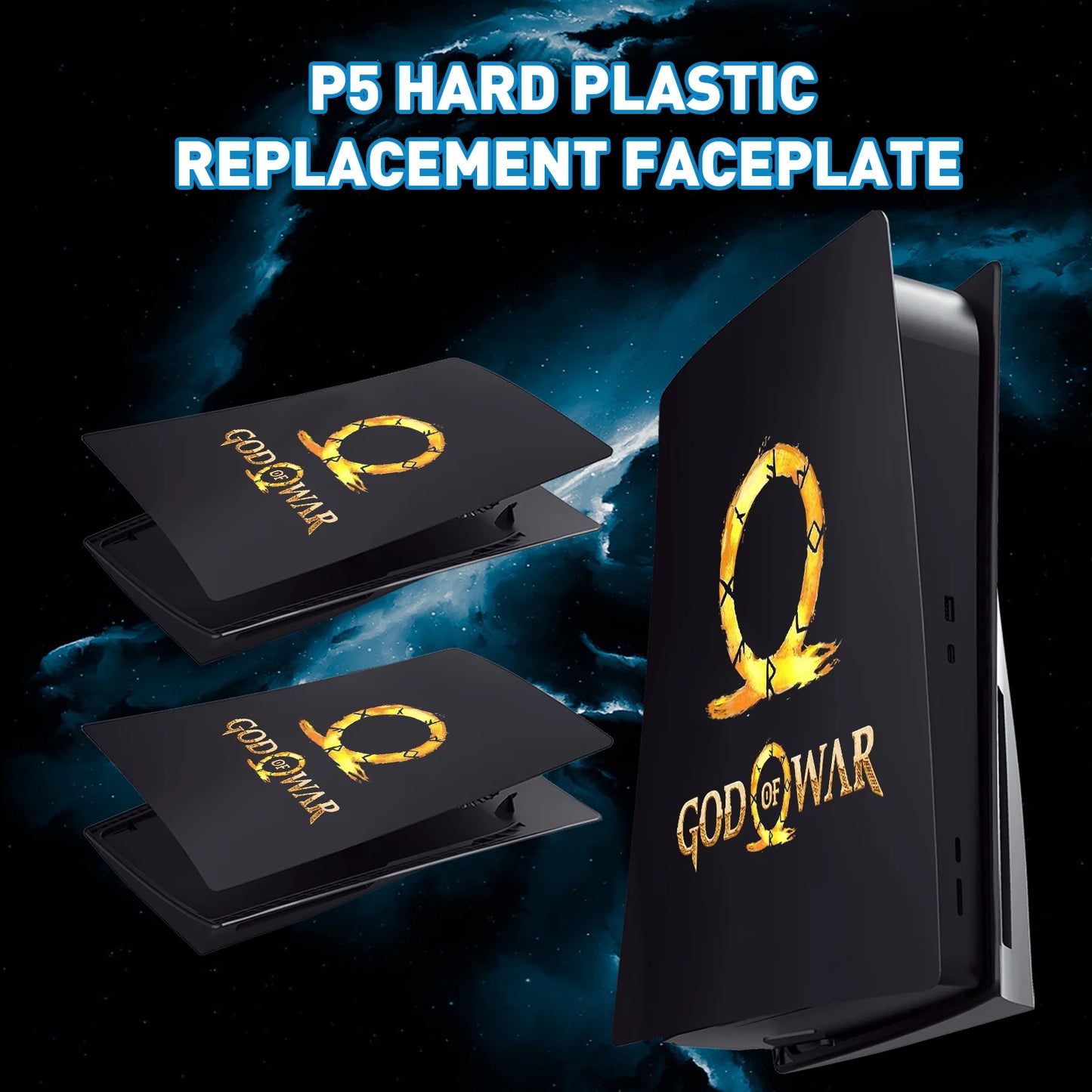 God of War Skin Plates For PS5 Console Faceplate Cover Disc/Digital