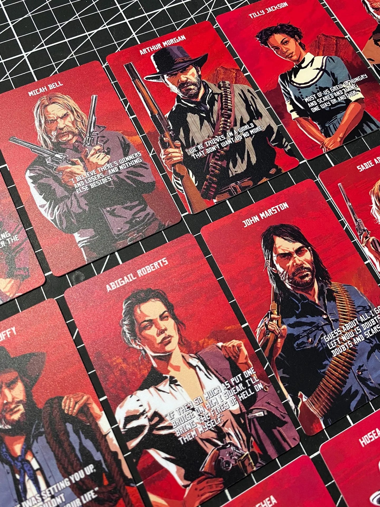 Red Dead Redemption 24-Card Game Collectible Character Cards - Van De Lindegang Theme