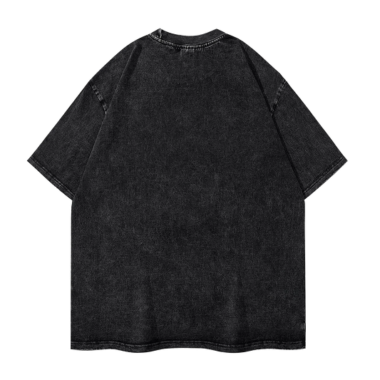Telltale's The Walking Dead Vintage Washed Tshirt Lee and Clementine - Vintage Black / S Available at 2Fast2See.co
