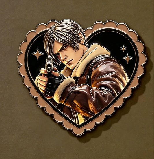 Leon S. Kennedy Resident Evil Metallic Brooch
