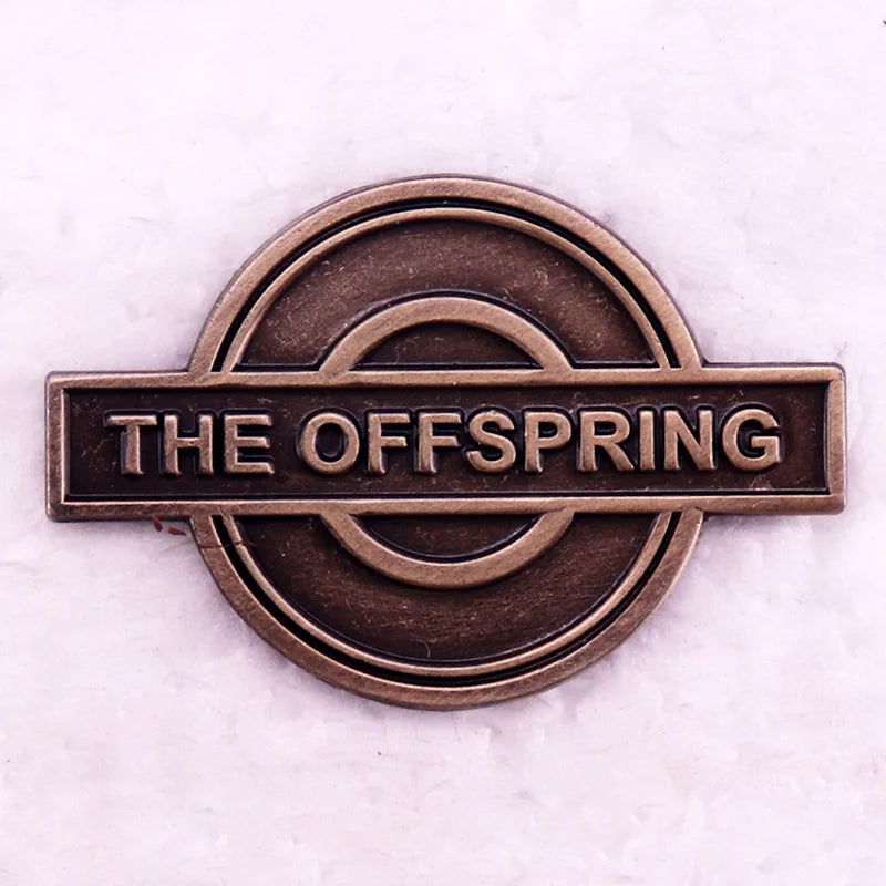 American Badge The Offspring Vintage Enamel Pin - Available at 2Fast2See.co