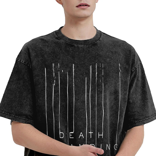 Death Stranding 2 Washed T-Shirt Casual Gaming Clothes Birthday Gift