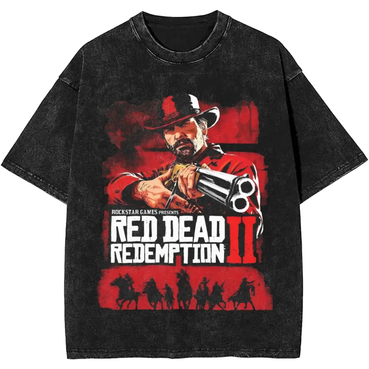 Red Dead Redemption Classic Arthur Morgan Washed Tshirt Cotton