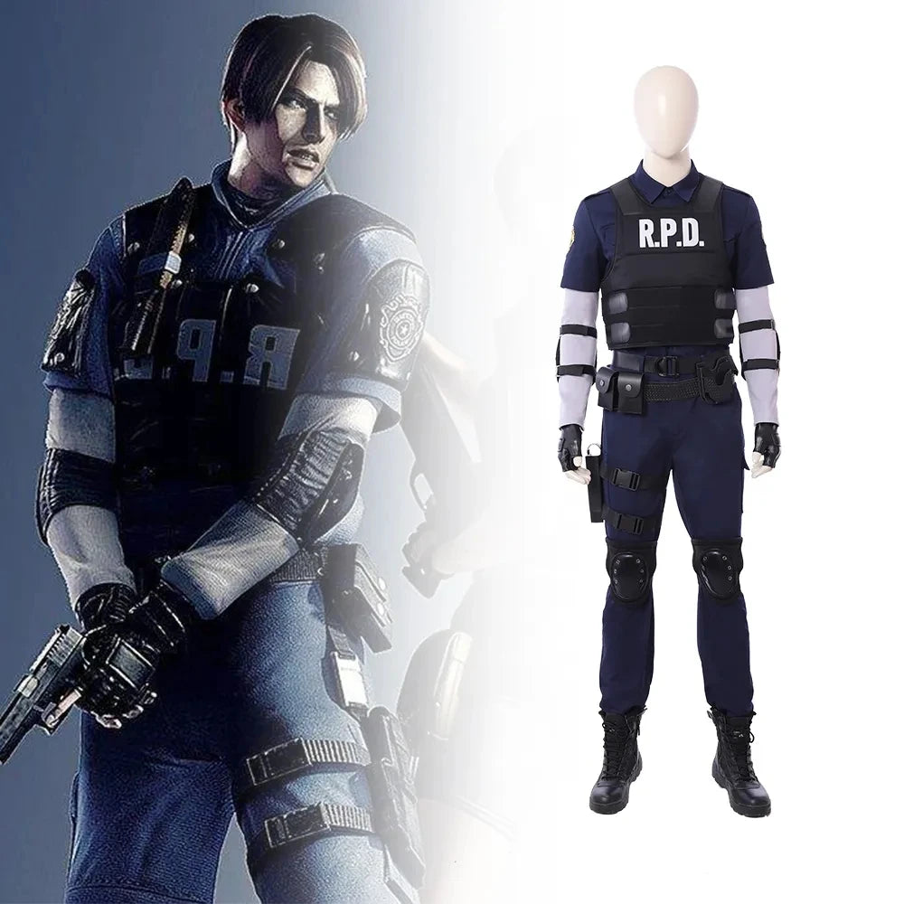 Resident Evil 2 Cosplay R.P.D Leon Scott Kennedy Cosplay Costume