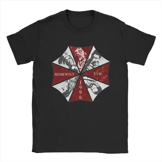 Resident Evil Umbrella Corp Cotton Simple Casual Tshirt