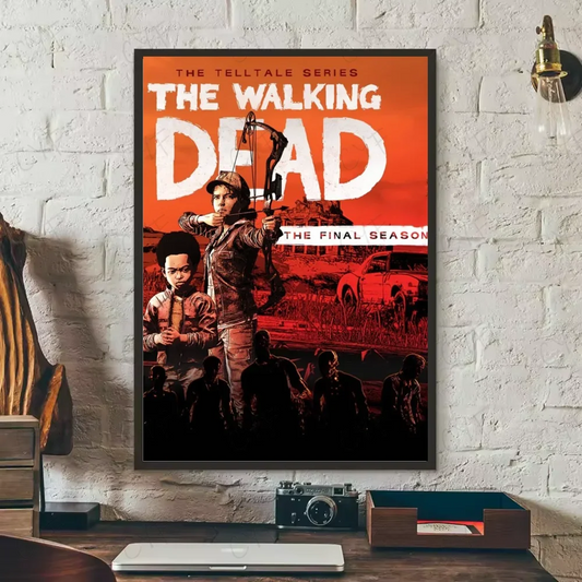 Telltales The Walking Dead Poster Aesthetic Wall Art Picture for Living Room Decoration