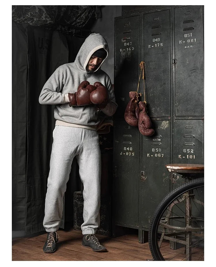 Rugged Hoodie Bronson 1930s Boxing Hooded Sweatshirt - Available at 2Fast2See.co