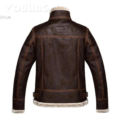 Resident Evil Biohazard 4 Leon·S·kennedy Cosplay Leather Coat Men's Thickened Winter Jacket