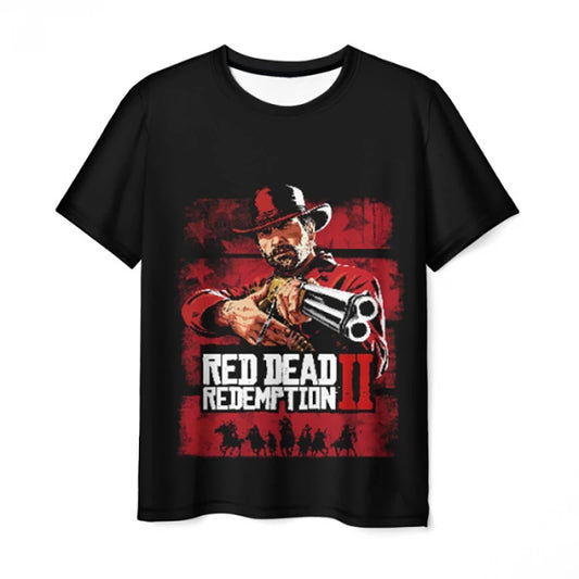 Red Dead Redemption 2 Casual Soft Themed Tshirts - Option 3 / 5XL Available at 2Fast2See.co