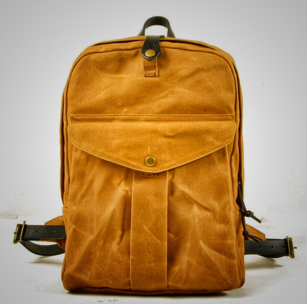 Vintage Waterproof American Backpack from Canvas - Available at 2Fast2See.co