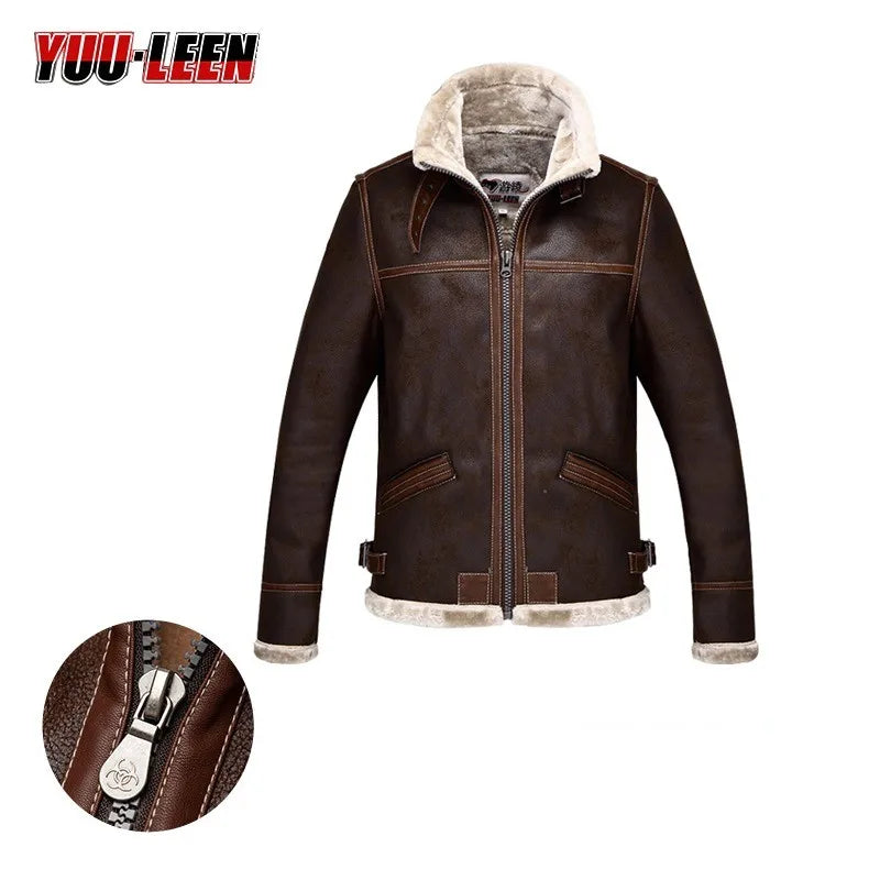 Resident Evil Biohazard 4 Leon·S·kennedy Cosplay Leather Coat Men's Thickened Winter Jacket