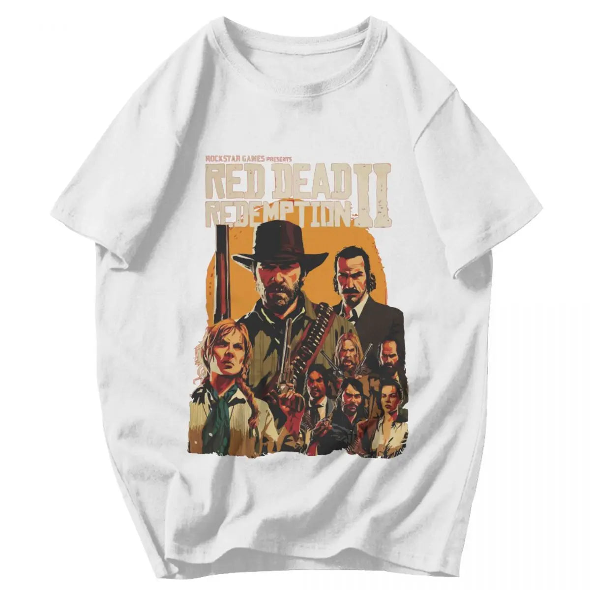 Red Dead Redemption 2 Game Retro Graphic Tshirt