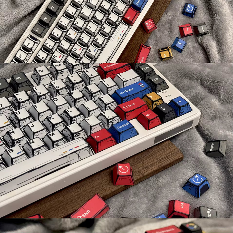 Telltales The Walking Dead Graphics Inspired Keycaps for Aesthetic Keyboard