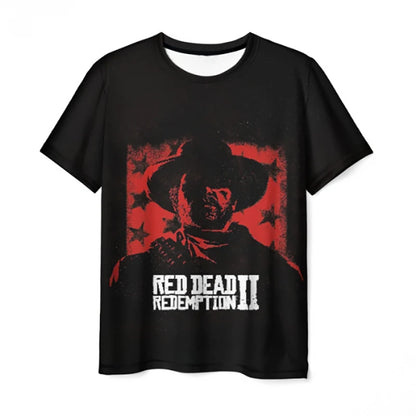 Red Dead Redemption 2 Casual Soft Themed Tshirts - Option 4 / 5XL Available at 2Fast2See.co