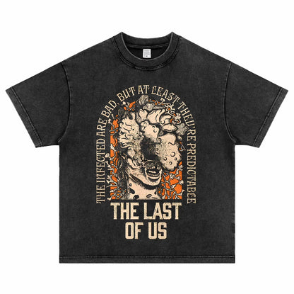 The Last of Us Pure Cotton Vintage Short-sleeved T-shirt Characters Tribute