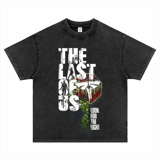 The Last of Us Look for The Light Washed Short-sleeved T-shirt